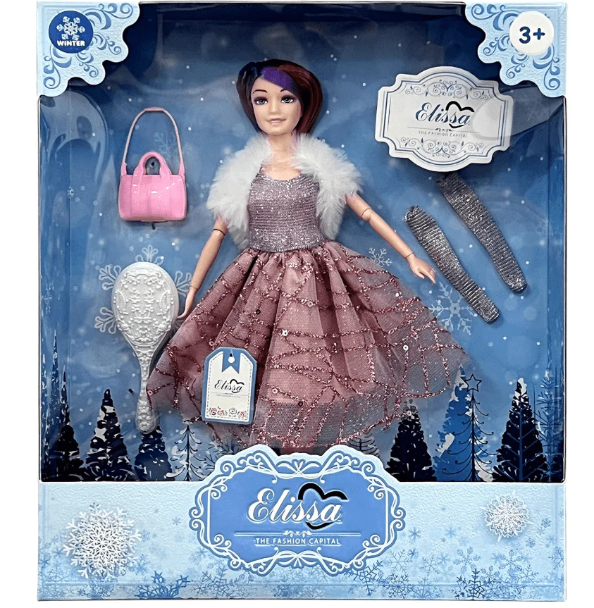 Elissa 11.5" Deluxe Winter Fashion Dolls III - Black with Highlight SL306126