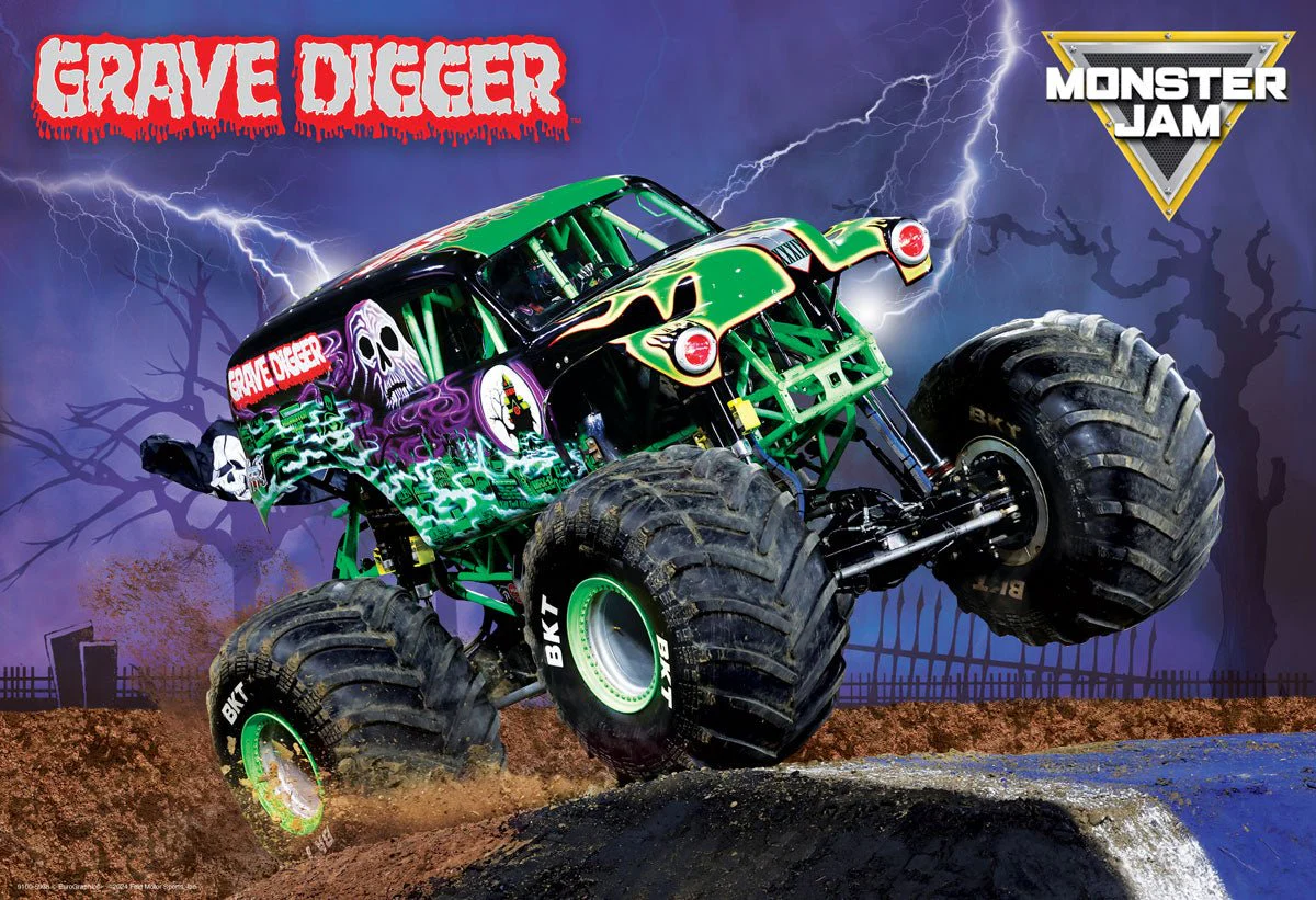 Eurographics Puzzle 100-Pcs In Lunch Bag - Monster Jam Grave Digger 9100-5938 - Image 2