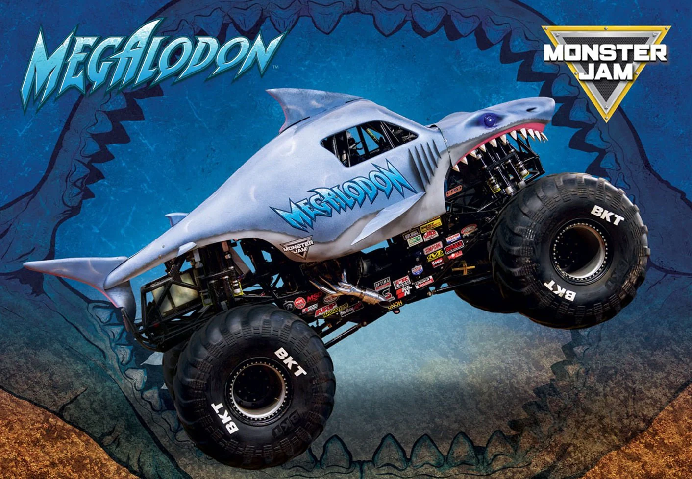 Eurographics Puzzle 100-Pcs In Lunch Bag - Monster Jam Megalodon 9100-5939 - Image 2