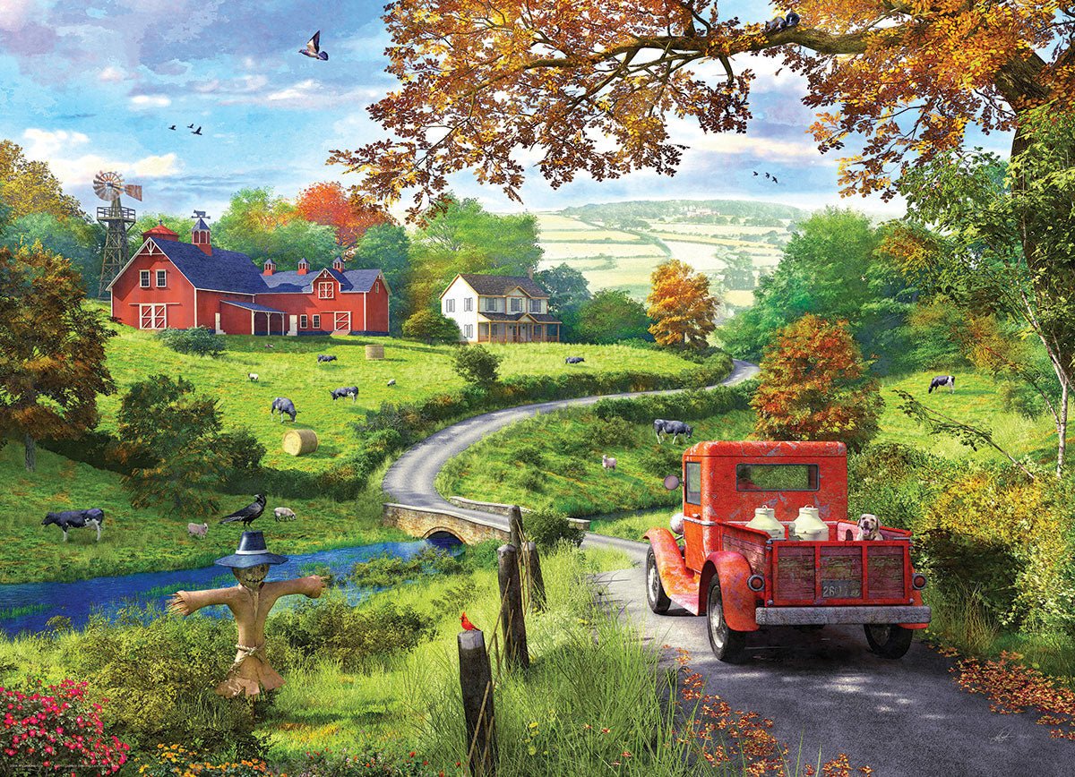 Eurographics Puzzle 1000-Pcs By Dominic Davison Country Drive 6000-0968 - Image 2