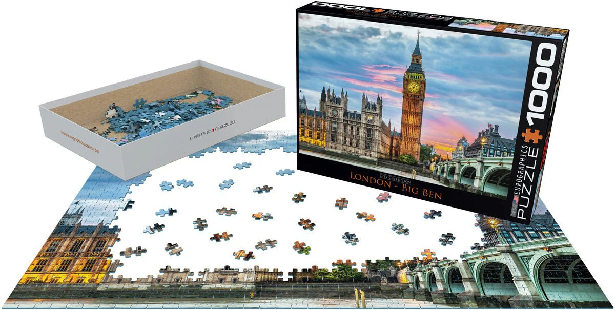 Eurographics Puzzle 1000-Pcs London Big Ben 6000-0764 - Image 3