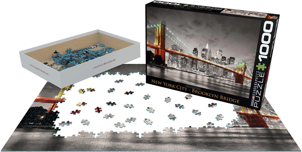 Eurographics Puzzle 1000-Pcs New York City Brooklyn Bridge 6000-0662 - Image 3