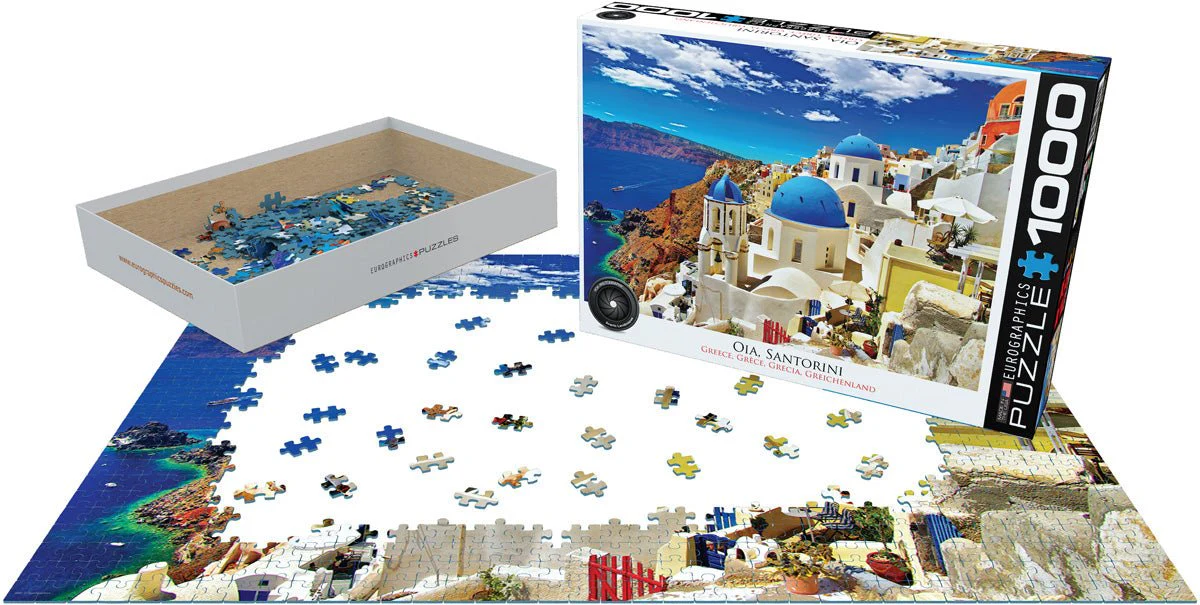 Eurographics Puzzle 1000-Pcs Oia Santorini Greece 6000-0944 - Image 3