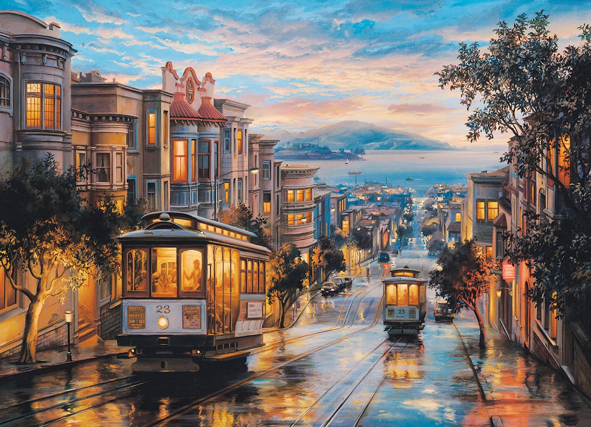 Eurographics Puzzle 1000-Pcs San Francisco Cable Car Heaven 6000-0957 - Image 2