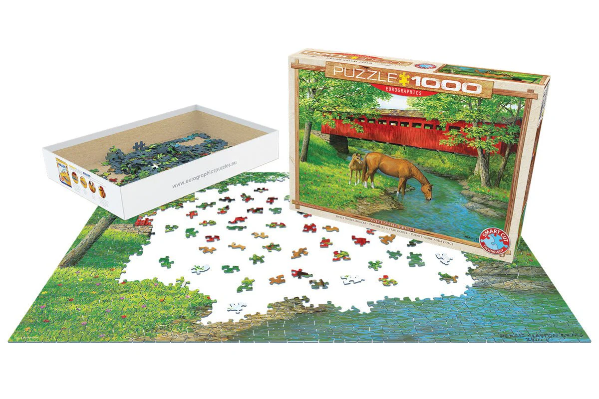 Eurographics Puzzle 1000-Pcs Sweet Water Bridge By Persis Claytox Weirs 6000-0834 - Image 3
