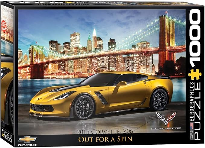 Eurographics Puzzle - 2015 Corvette Z06 Out For A Spain 1000-Pcs 6000-0735