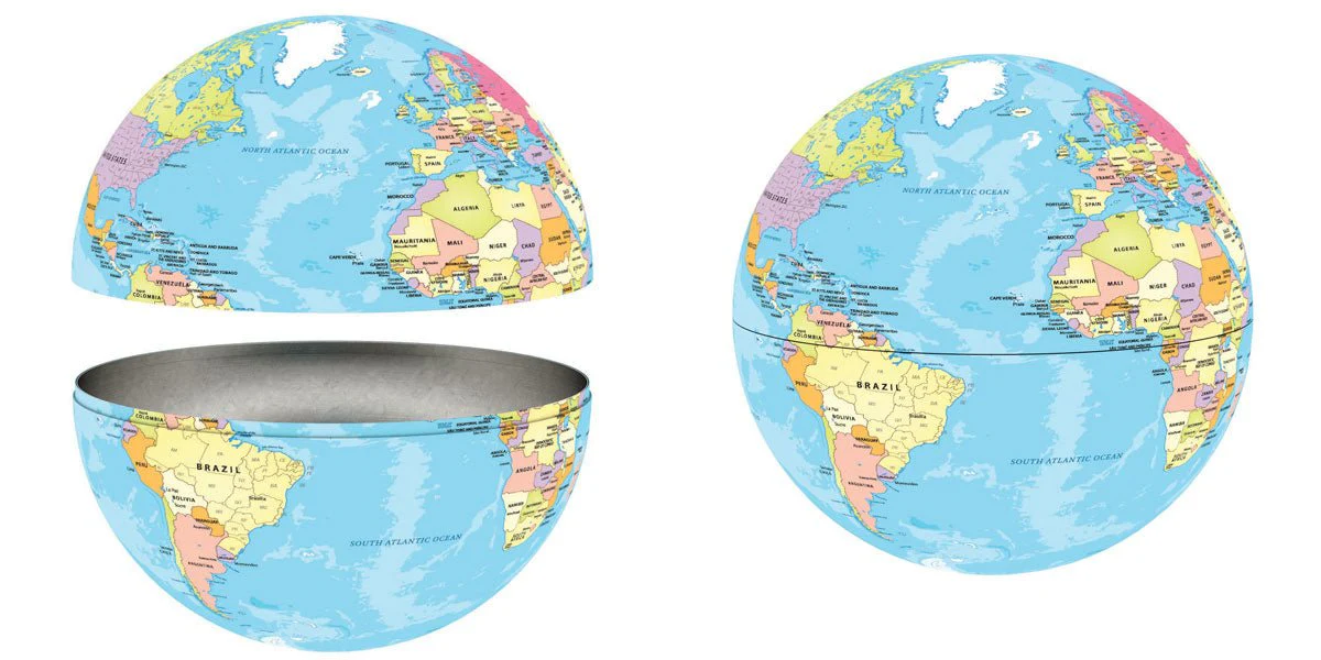 Eurographics Puzzle In Tin 550-Pcs Map Of The World 8551-5863 - Image 2