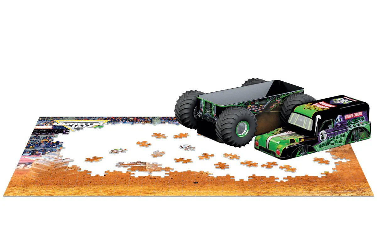 Eurographics Puzzle In Tin 550-Pcs Monster Jam Grave Digger 8551-5943 - Image 3