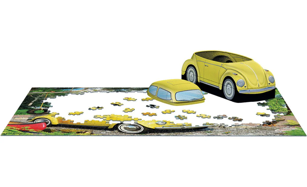 Eurographics Puzzle In Tin 550-Pcs VW Beetle Camping 8551-5691 - Image 3