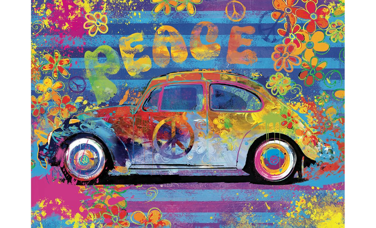 Eurographics Puzzle In Tin 550-Pcs VW Beetle Splash Buggy 8551-6026 - Image 2