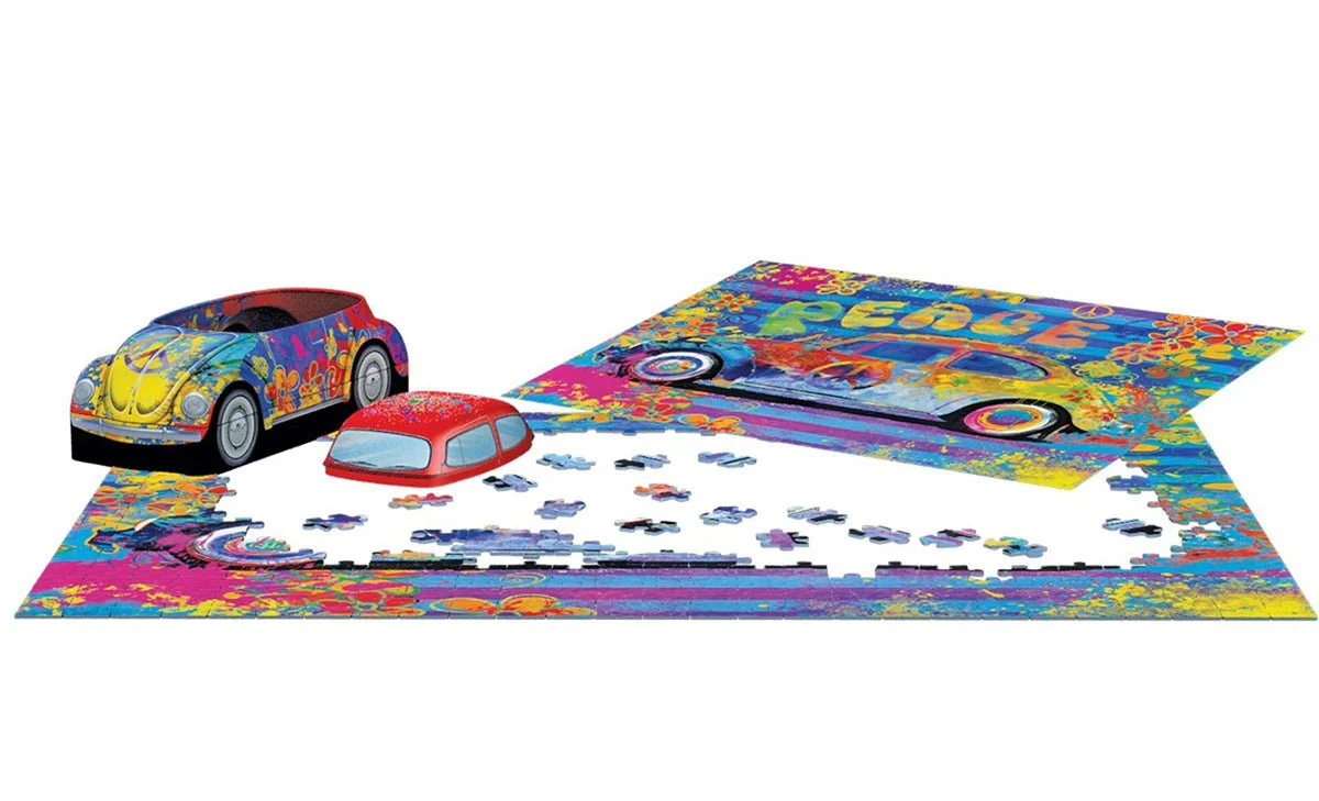 Eurographics Puzzle In Tin 550-Pcs VW Beetle Splash Buggy 8551-6026 - Image 3