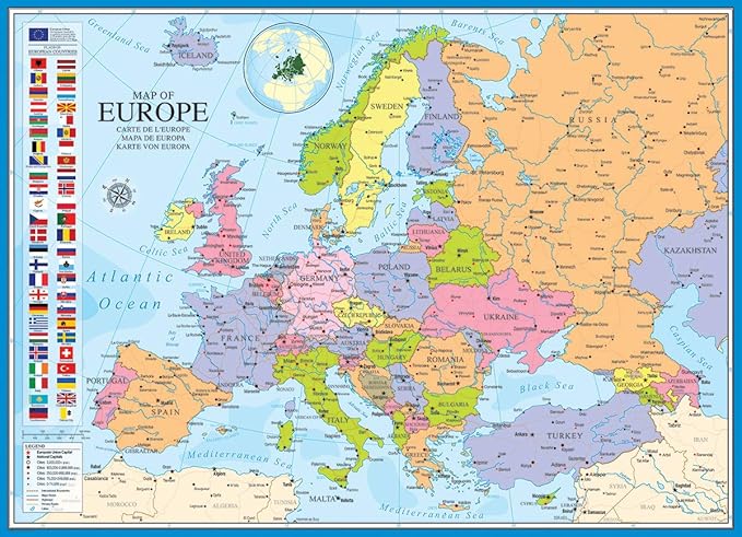Eurographics Puzzle Map Of The Europe 1000-Pcs 6000-0789 - Image 2