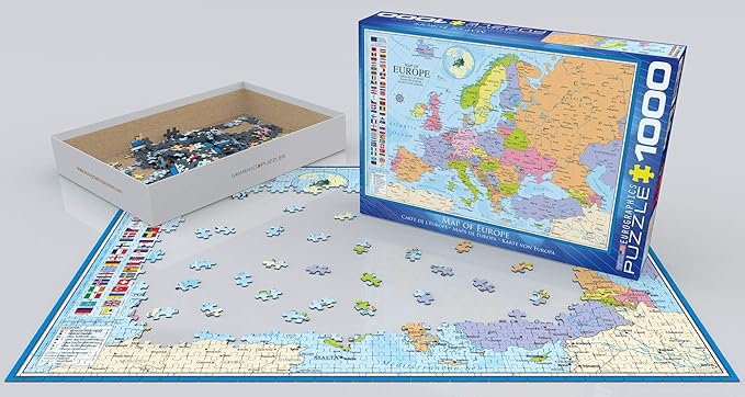 Eurographics Puzzle Map Of The Europe 1000-Pcs 6000-0789 - Image 3