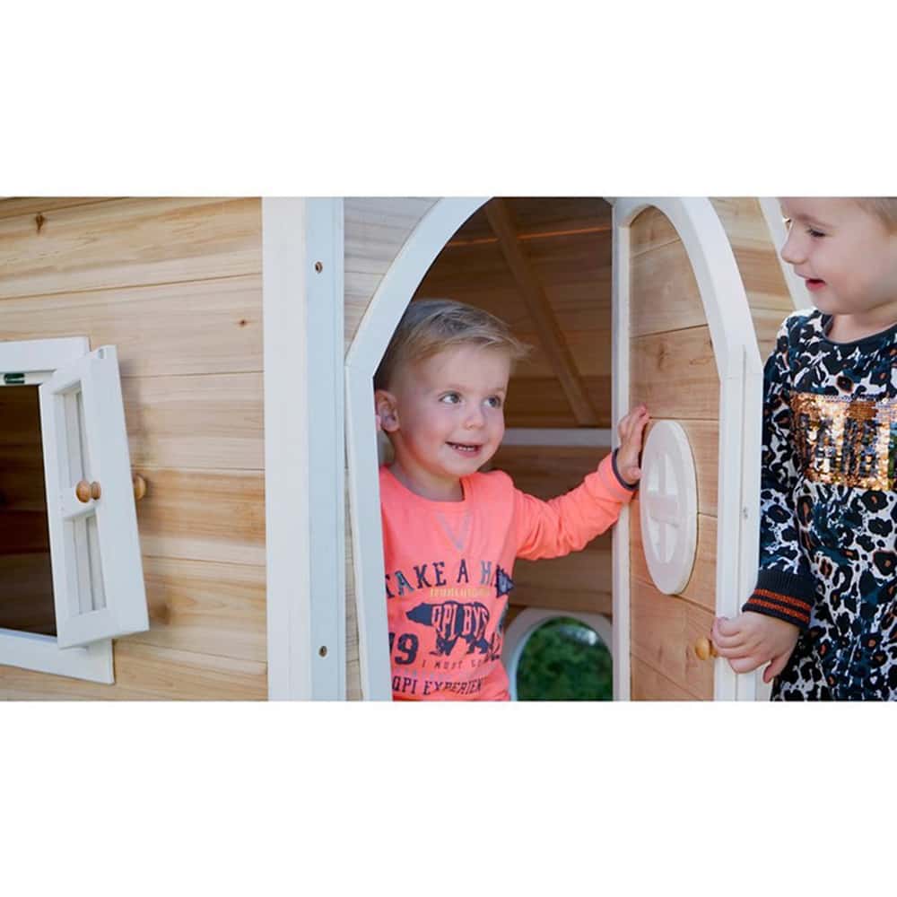 EXIT Fantasia 100 Wooden Playhouse (1.08 x 1.28 x 1.71 m, Natural) - Image 2