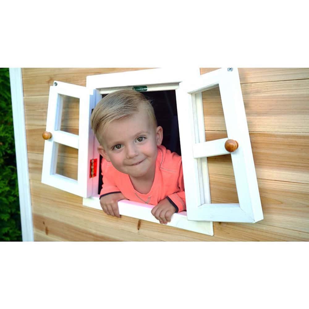 EXIT Fantasia 100 Wooden Playhouse (1.08 x 1.28 x 1.71 m, Natural) - Image 3