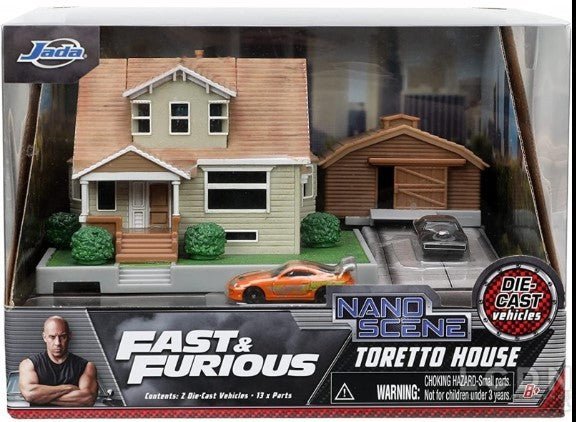 Fast & Furious Nano Scene Dom Toretto's House Display Diorama 253203081