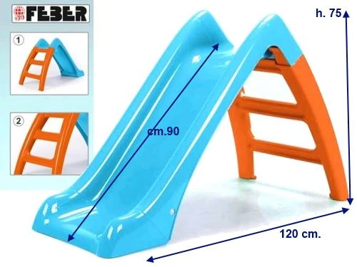 Feber Slide 107cm C20 Blue & Orange 800009593 - Image 4