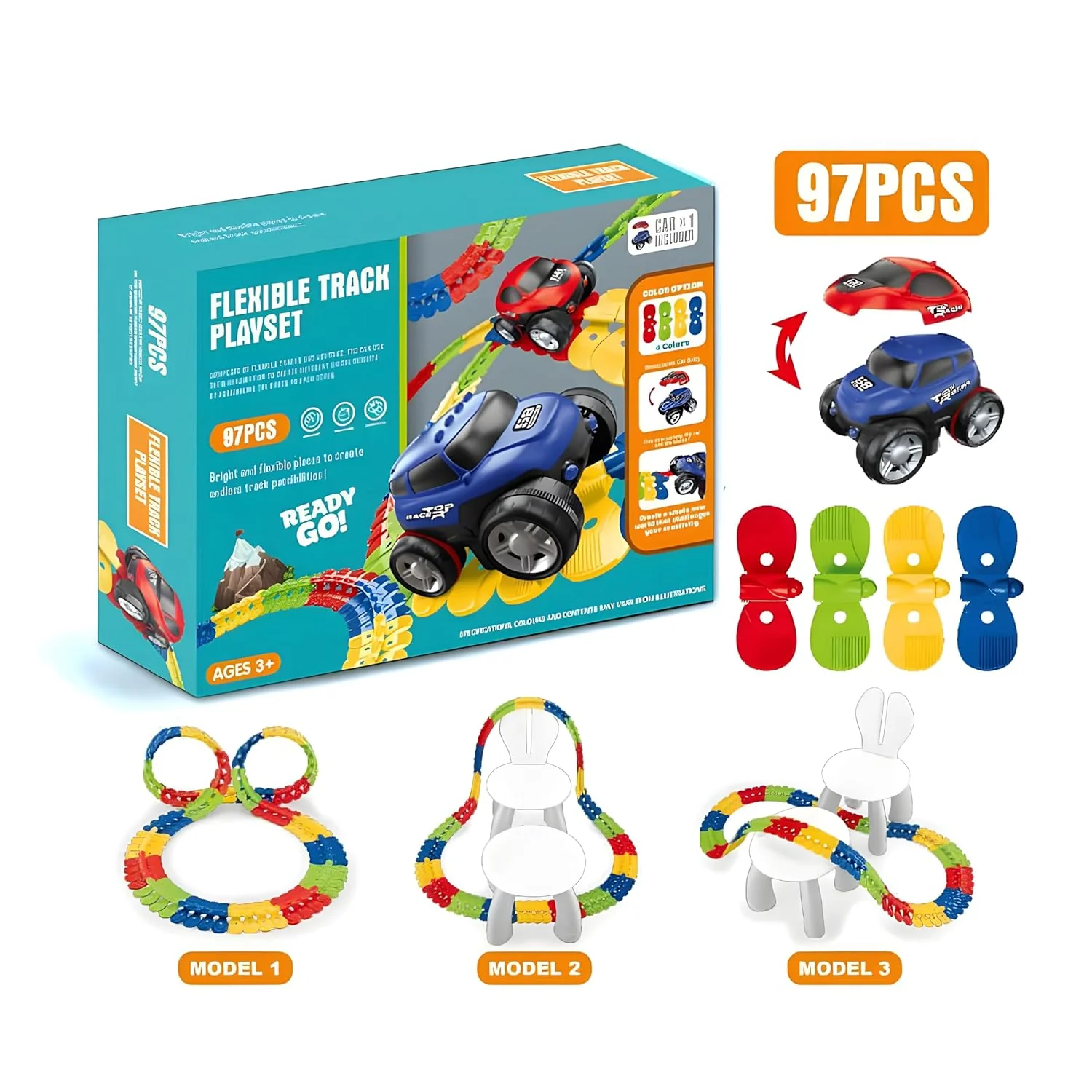 Fengba Toys Changeable Track 184pcs 388 - Image 7