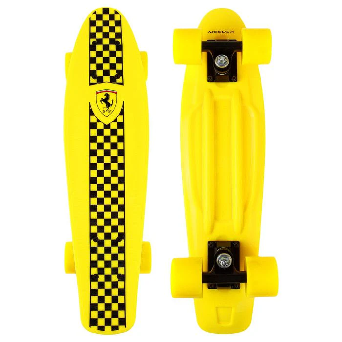 Ferrari Penny Board Skateboard Yellow - Image 2