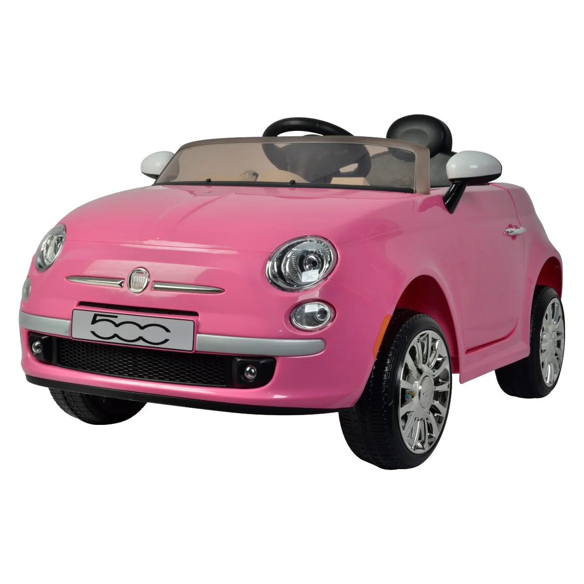 Fiat 500 Powered Riding Car Pink 651R