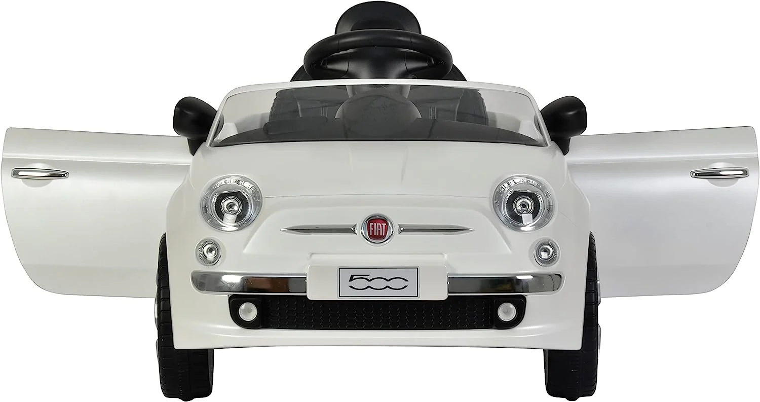 FIAT 500 Pushing Car White 3622 - Image 2