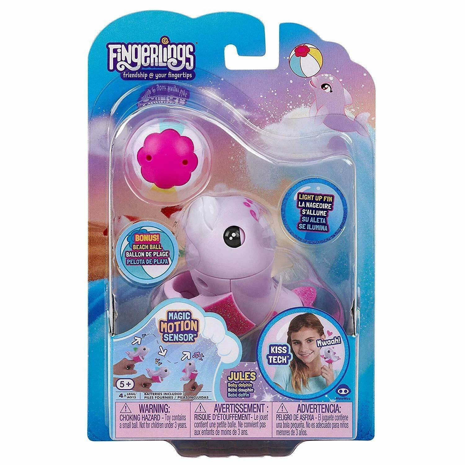 Fingerlings Baby Light-up Dolphin - Jules (Pink) 3665
