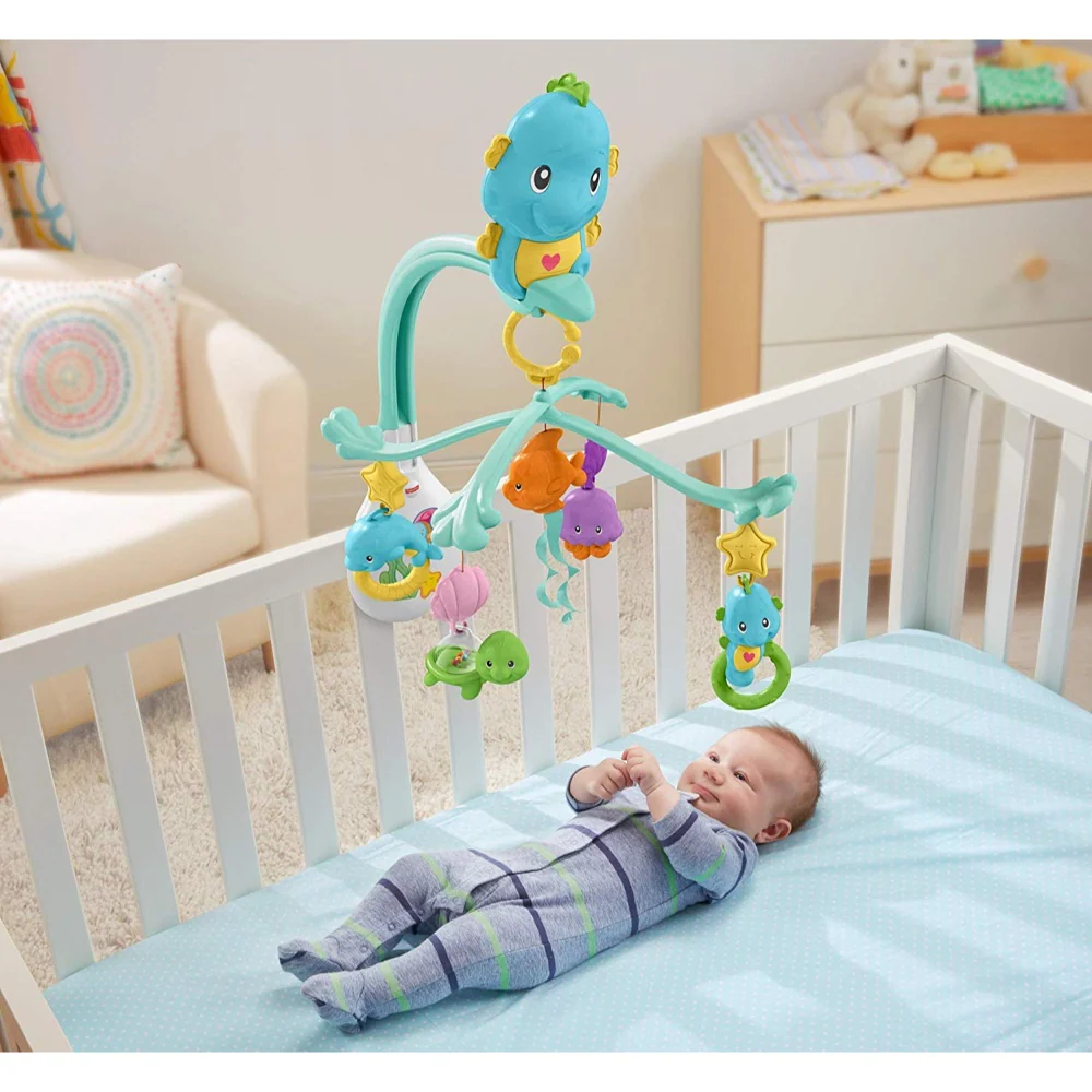 Fisher Price 3-in-1 Soothe & Play Seahorse Mobile DFP12 - Image 3