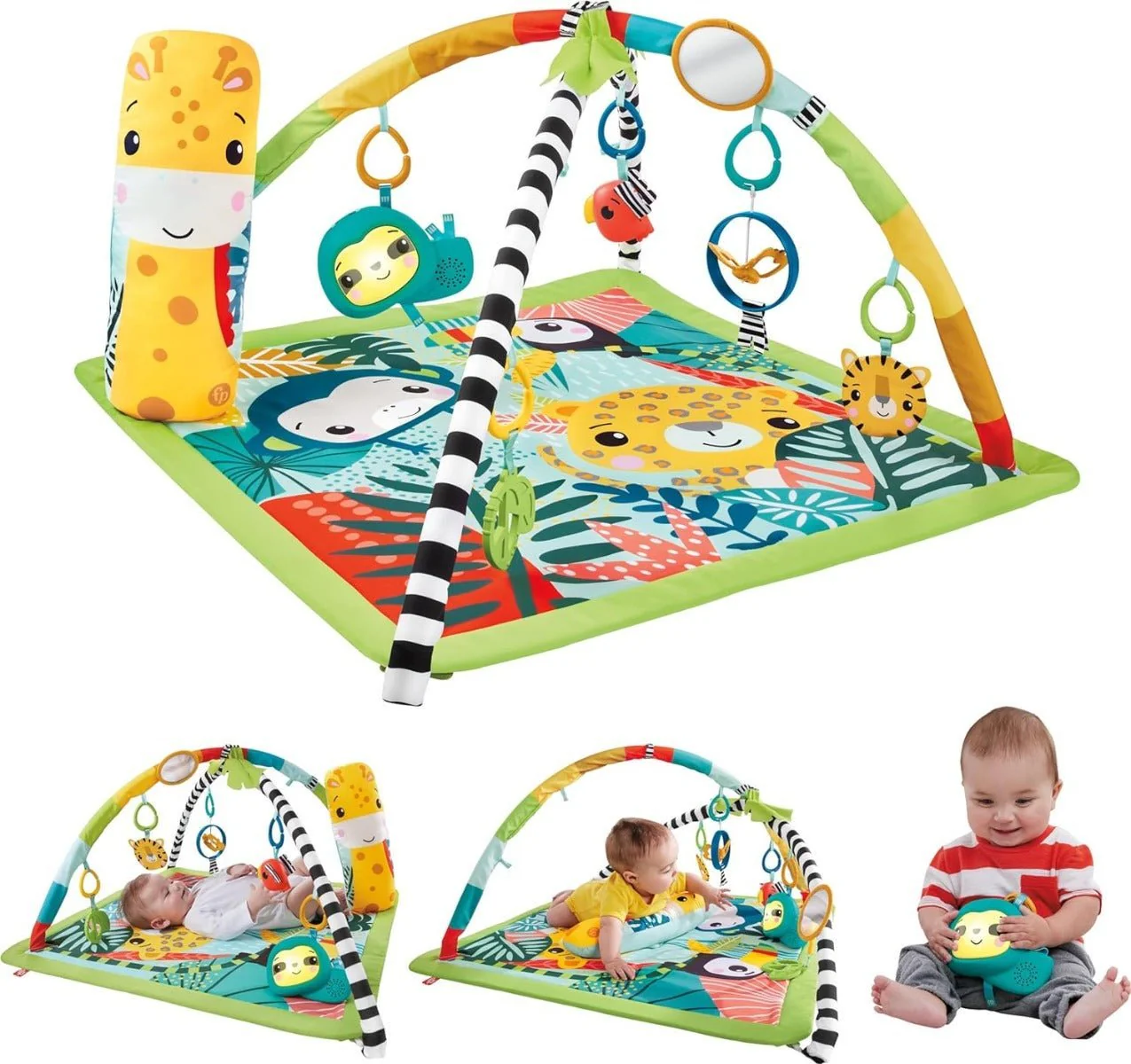 Fisher Price 3in1 Rainforest Sensory Gym HJW08