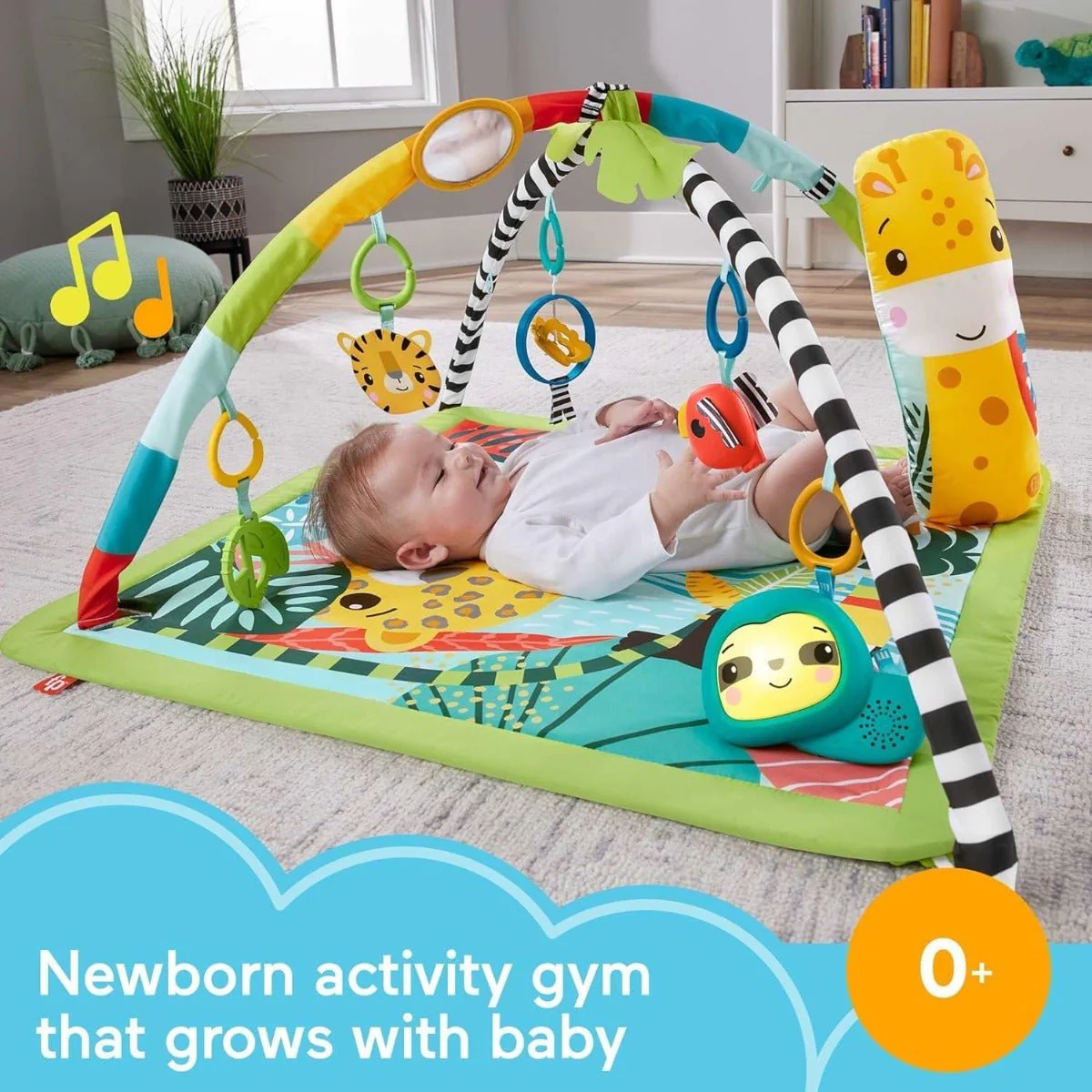 Fisher Price 3in1 Rainforest Sensory Gym HJW08 - Image 2