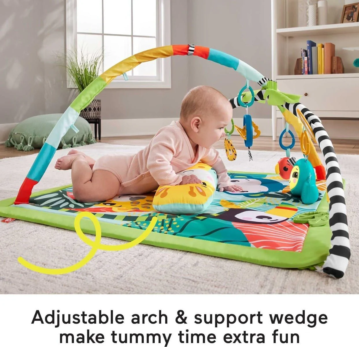 Fisher Price 3in1 Rainforest Sensory Gym HJW08 - Image 3