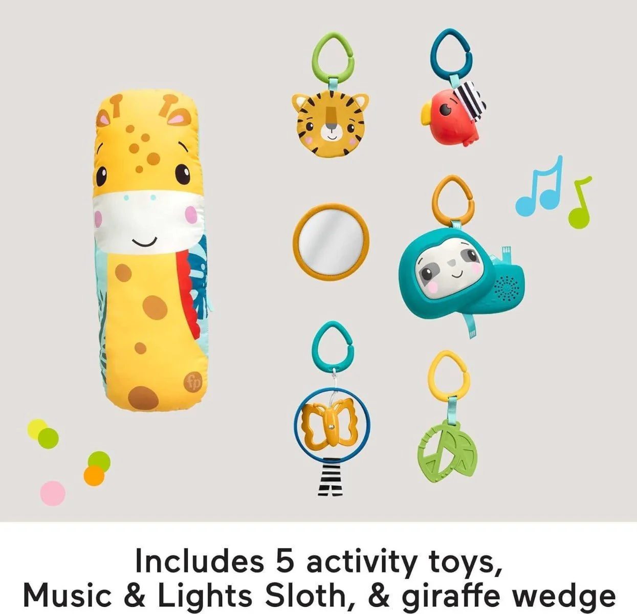 Fisher Price 3in1 Rainforest Sensory Gym HJW08 - Image 5