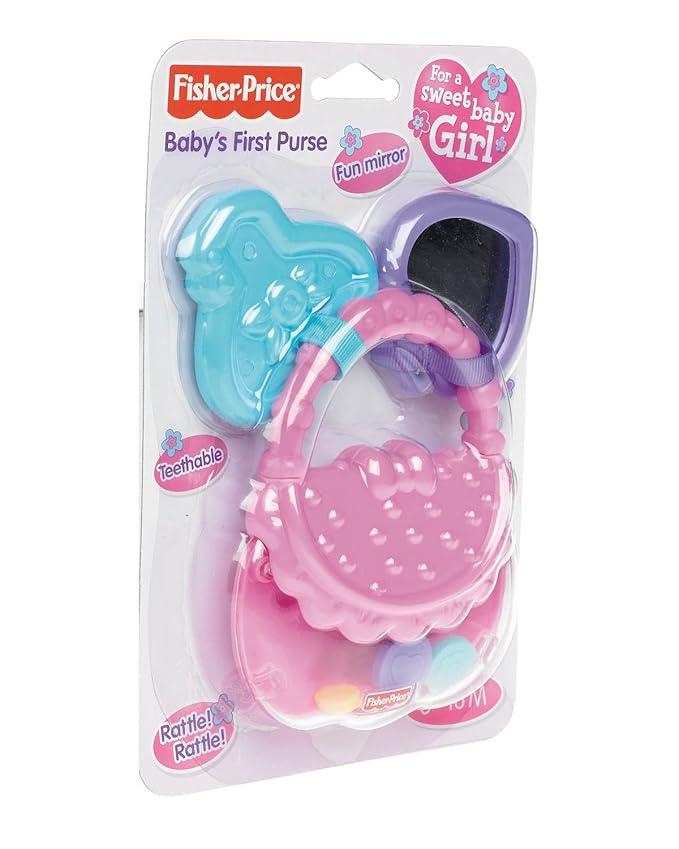Fisher-Price Brilliant Basics Baby First Purse – Pretend Play Toy