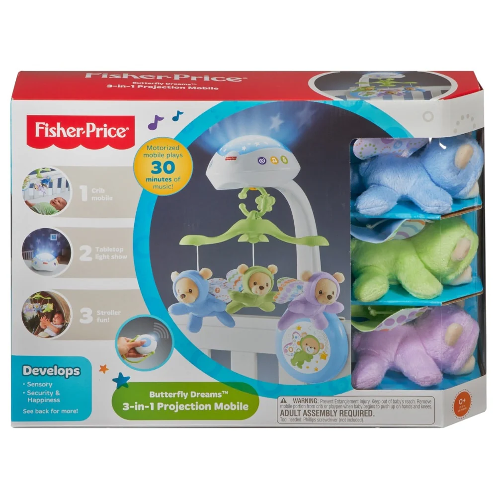 Fisher Price Butterfly Dreams 3-in-1 Projection Mobile CDN41 - Image 7
