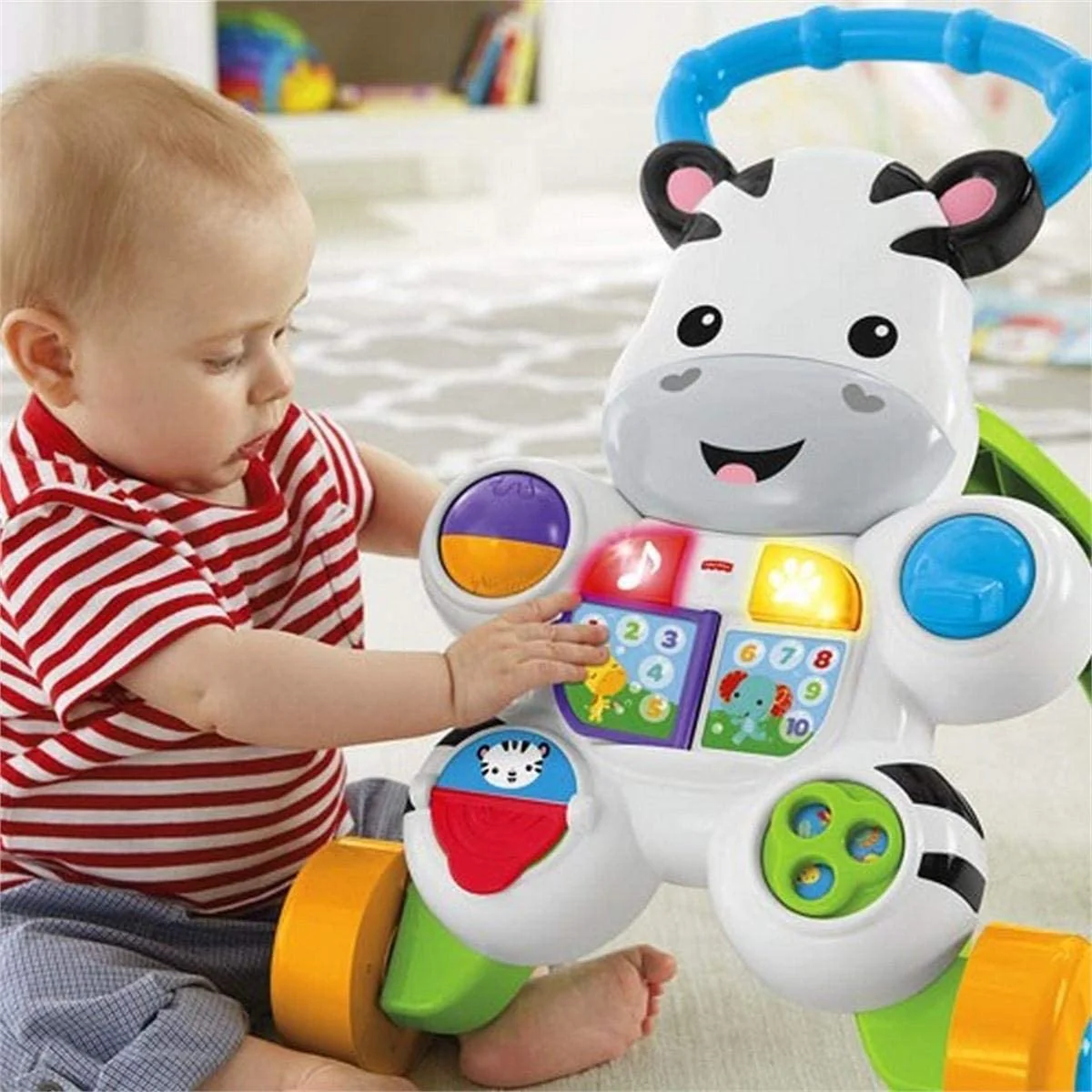 Fisher-Price First Steps Talking Zebra Baby Walker DLD80