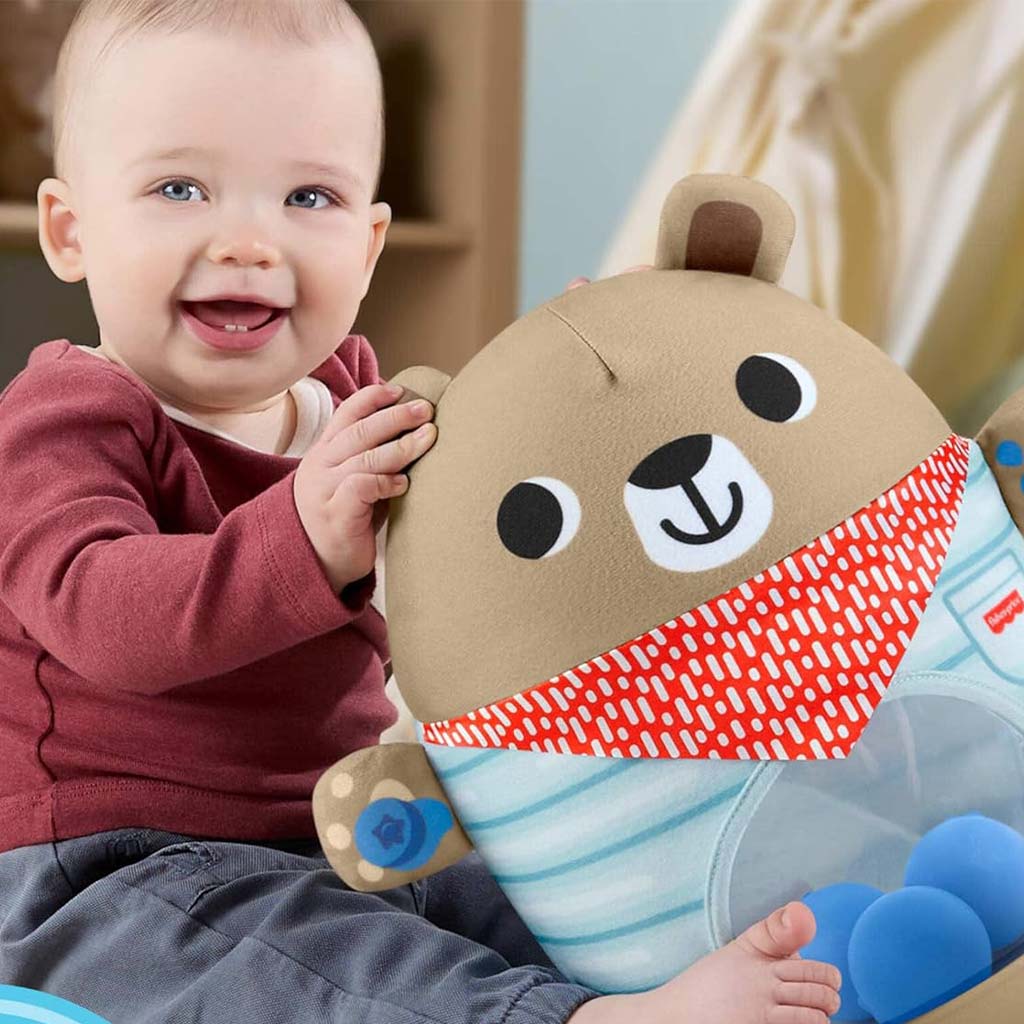 Fisher-Price Friendship Forest Bat & Wobble Inflatable Bear Roly-Poly Activity Toy JLB83 - Image 2