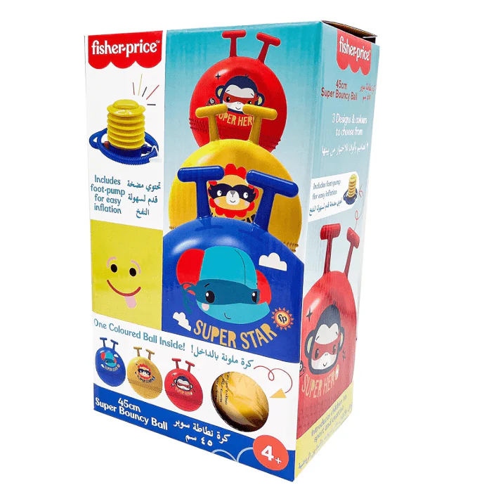 Fisher-Price Bouncy Ball with Pump 45cm F0960 - Image 4