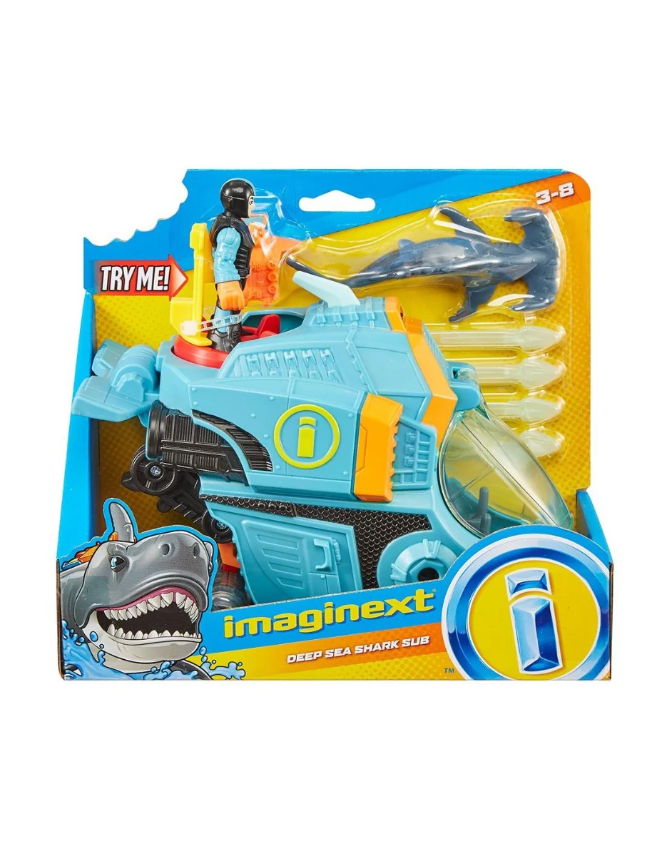 Fisher-Price Imaginext Shark And Vehicle Deep Sea Shark Sub GKG80