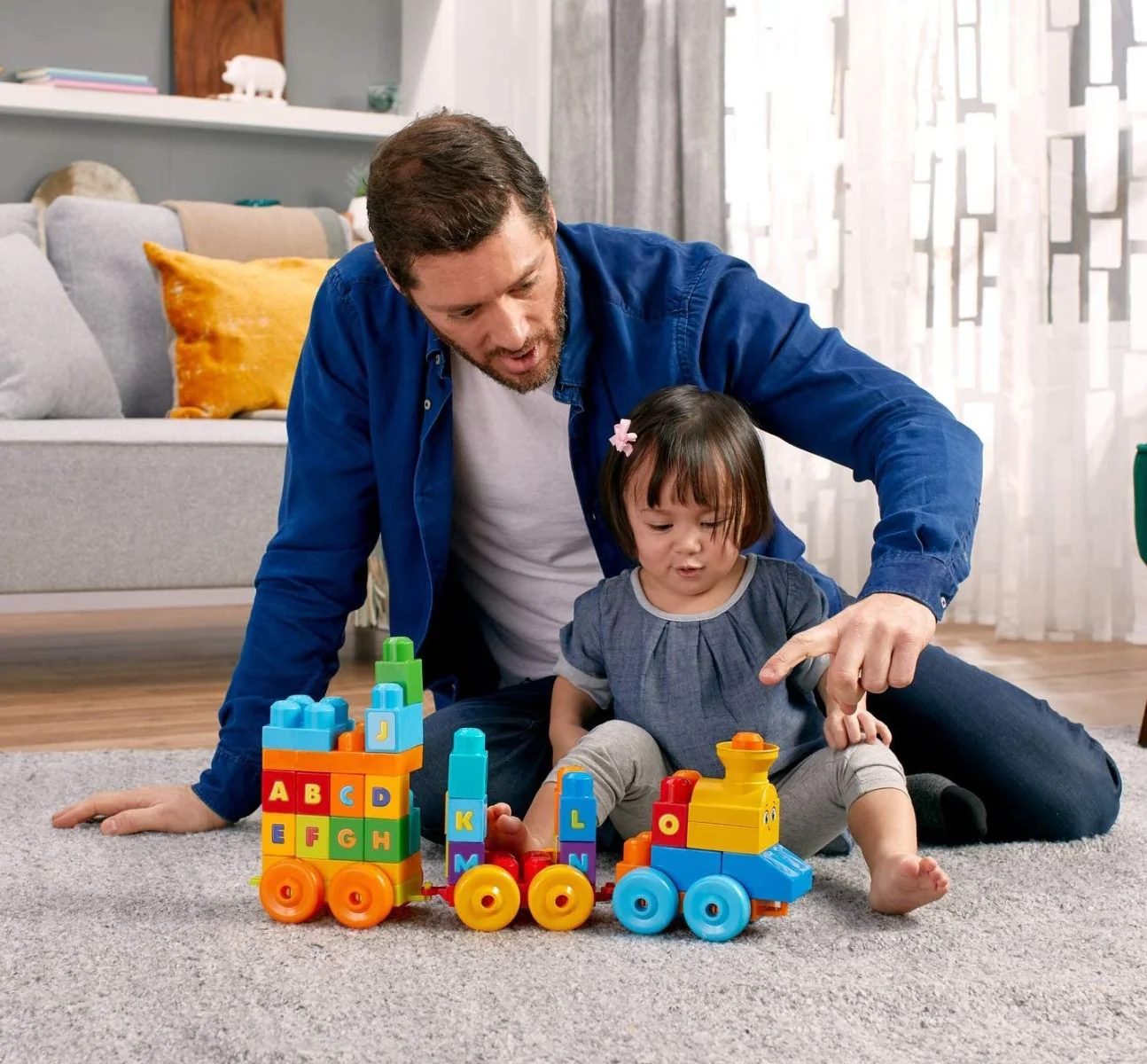 Fisher Price Mega Bloks ABC Musical Train FWK22 - Image 2