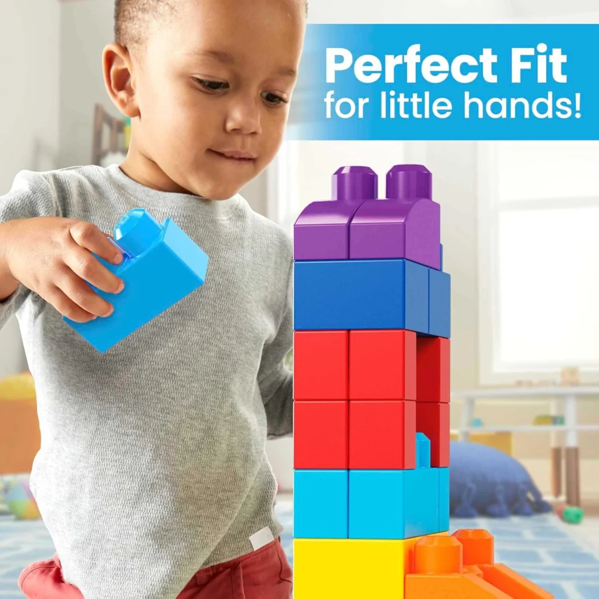 Fisher-Price Mega Bloks First Builders Big Building Bag 80 pcs DCH63 - Image 3