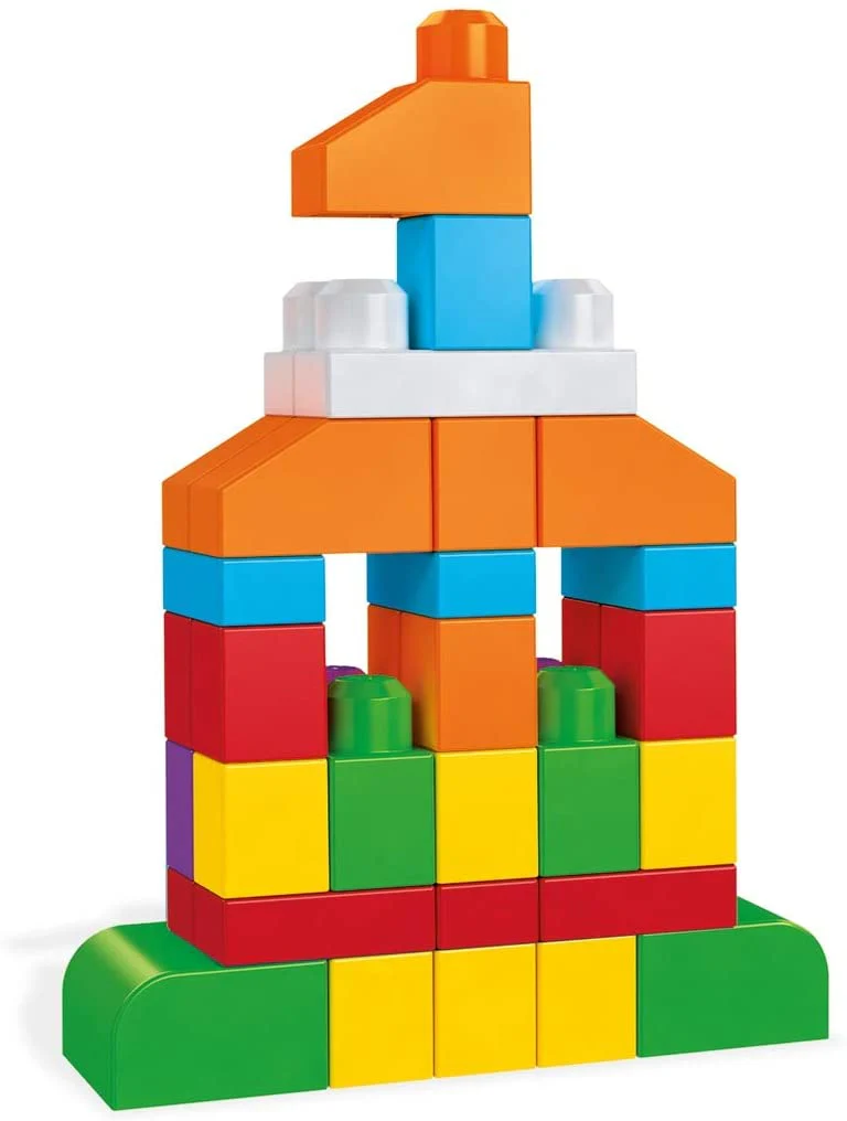 Fisher-Price Mega Bloks Lets Get Learning Bag 150 Pieces FVJ49 - Image 3