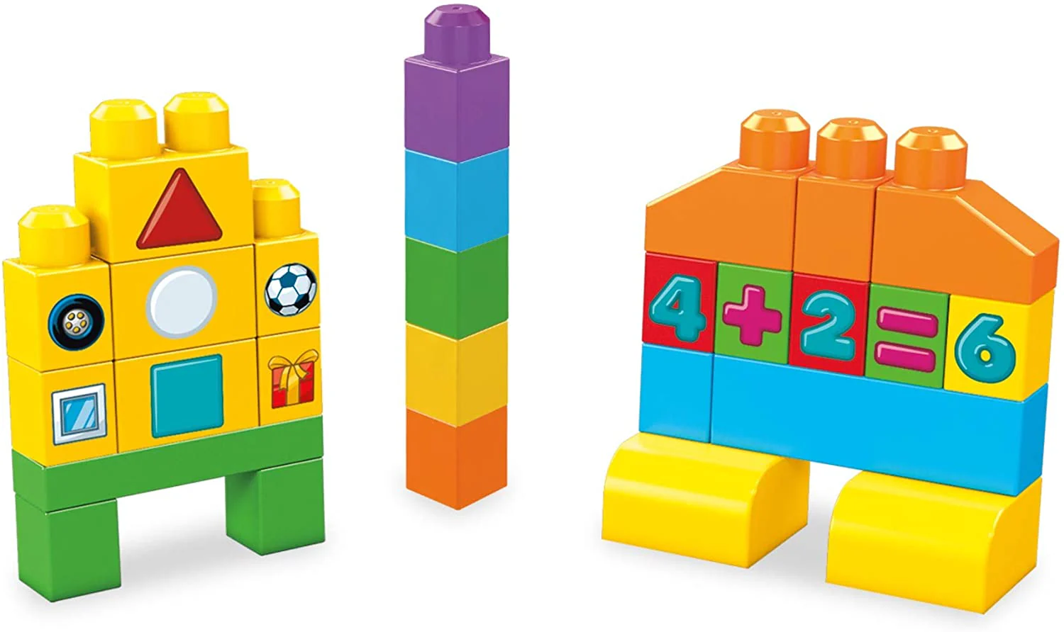Fisher-Price Mega Bloks Lets Get Learning Bag 150 Pieces FVJ49 - Image 8