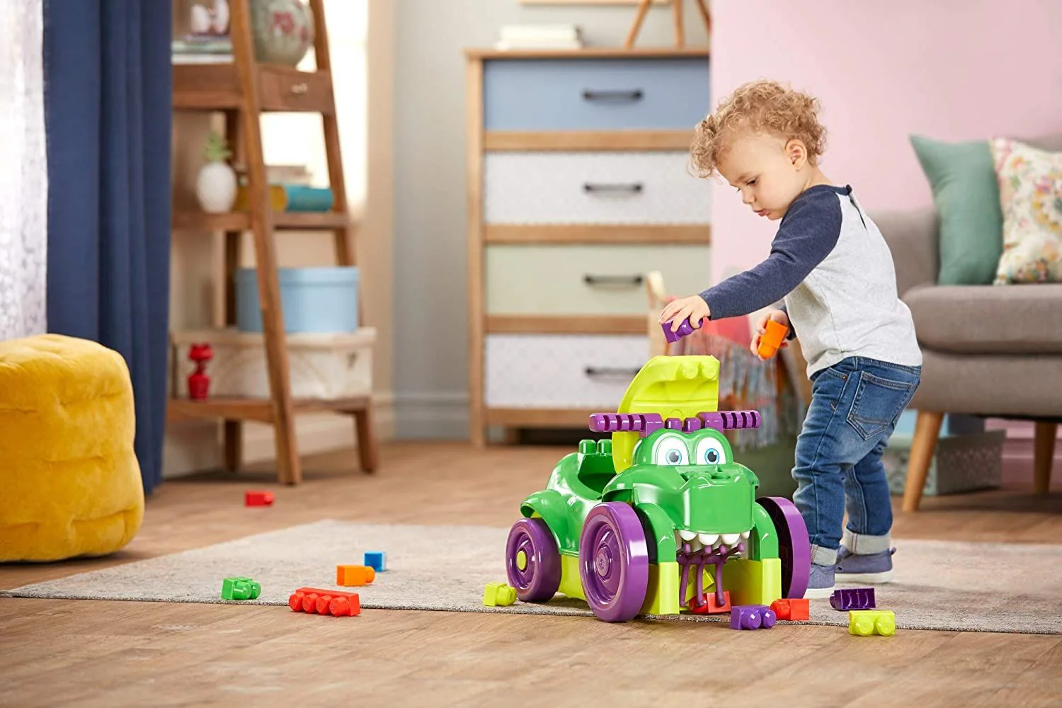 Fisher-Price Mega Bloks Ride n Chomp Croc Ride-on GFG22 - Image 3