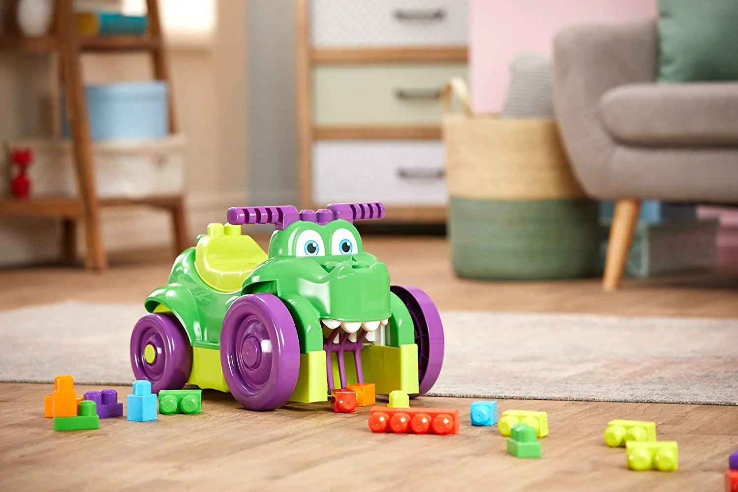 Fisher-Price Mega Bloks Ride n Chomp Croc Ride-on GFG22 - Image 6