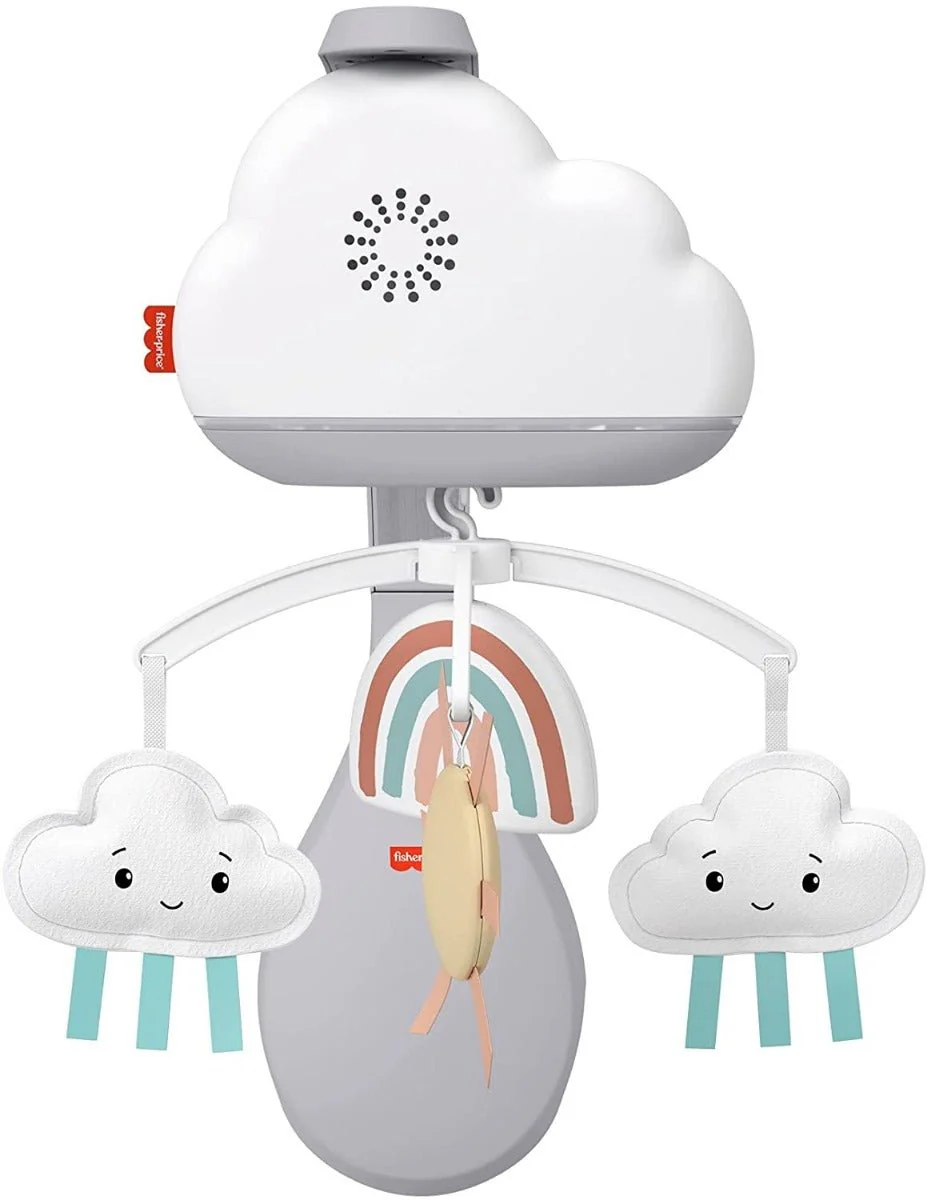 Fisher-Price Rainbow Showers Bassinet to Bedside Mobile HBP40