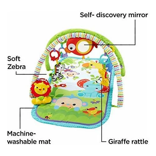 Fisher-Price Rainforest Friends 3-in-1 Musical Activity Gym CHP85 - Image 2