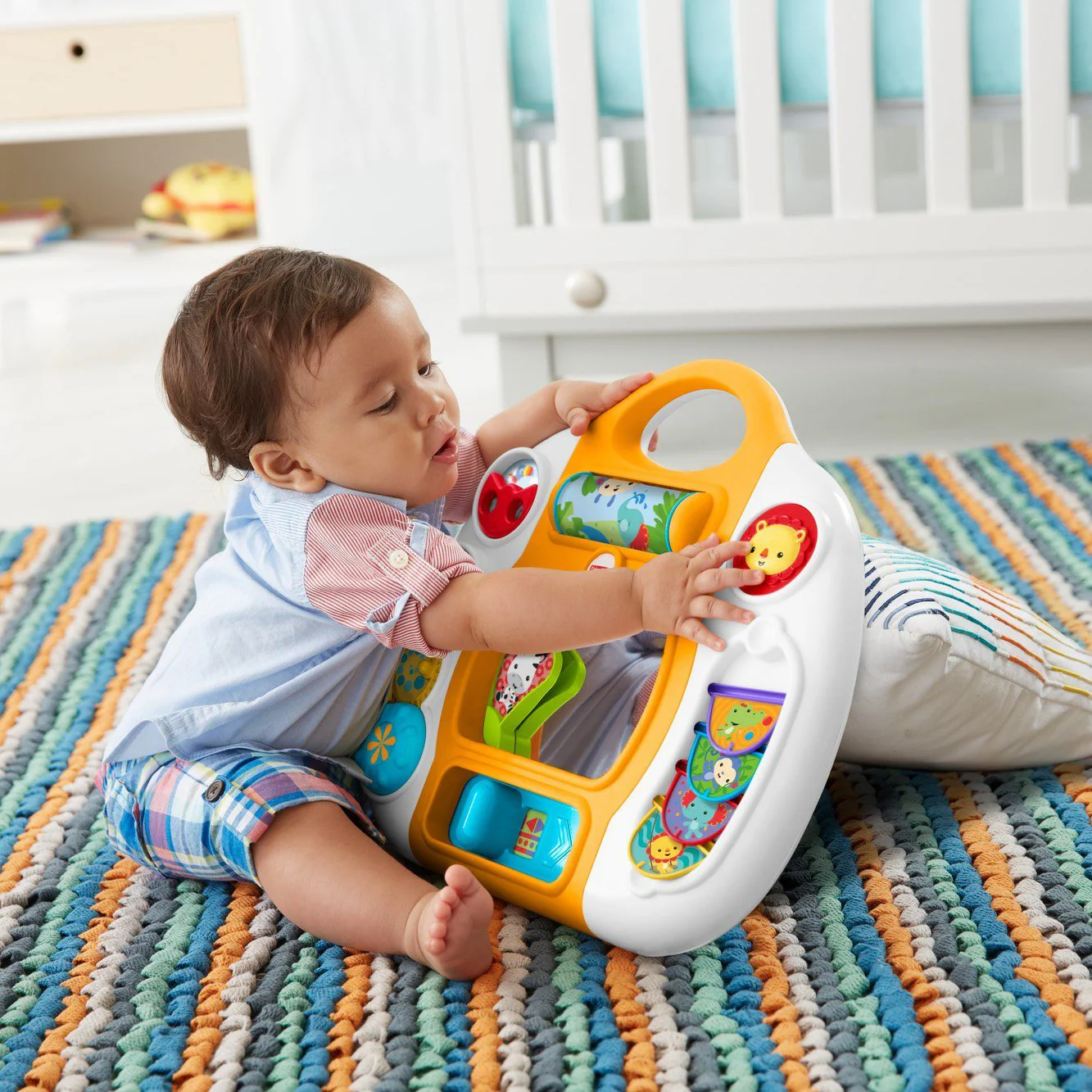 Fisher Price Rainforest Friends Activity Baby Discovery Panel DMJ39 - Image 6