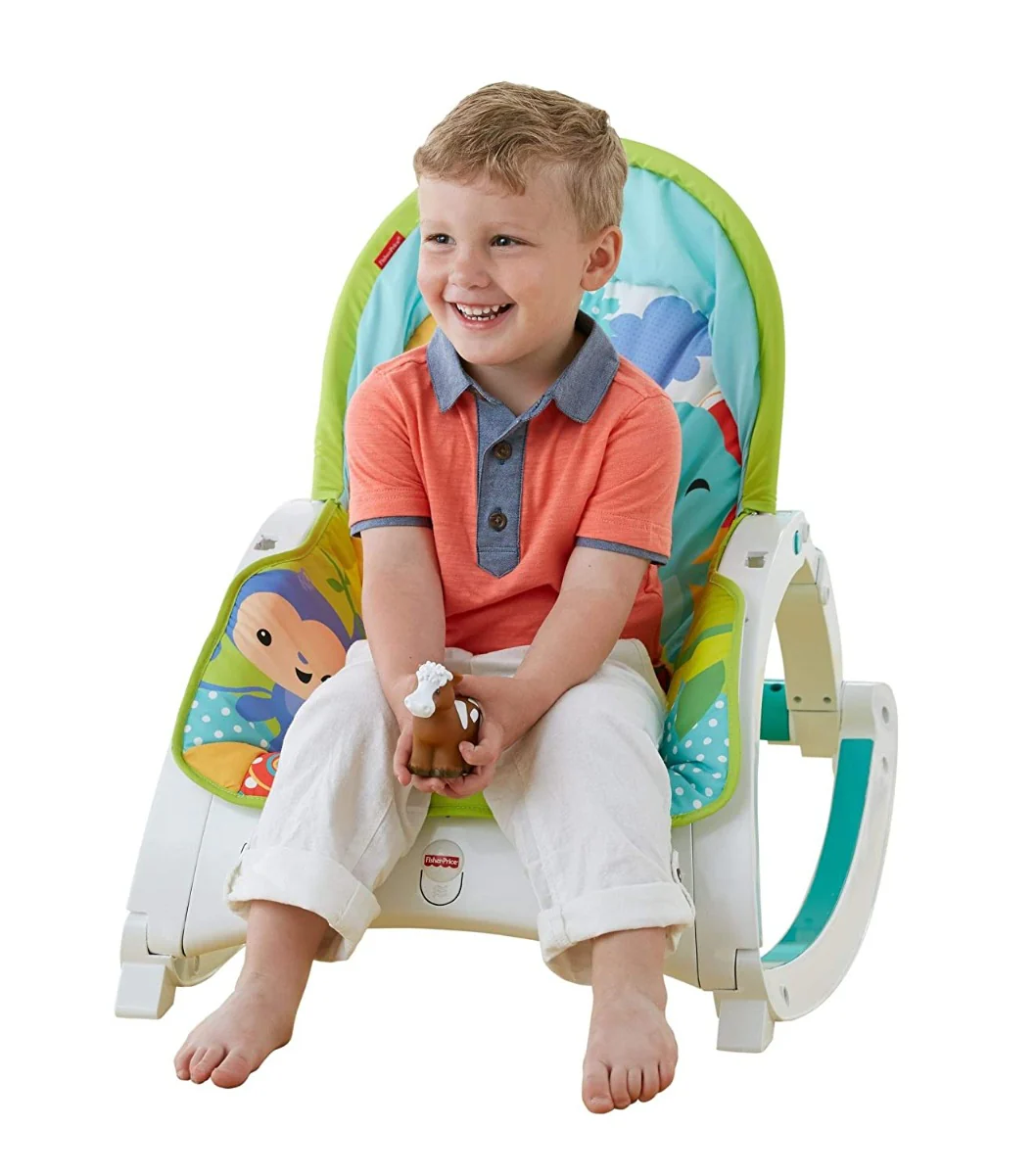Fisher-Price Rainforest Friends Newborn To Toddler Portable Rocker CMR10 - Image 5