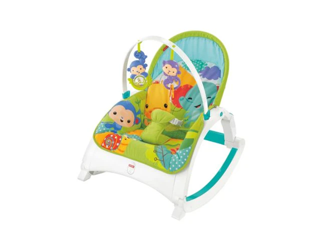 Fisher-Price Rainforest Friends Newborn To Toddler Portable Rocker CMR10 - Image 8
