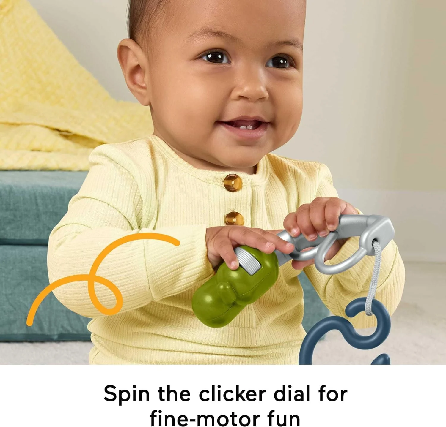 Fisher Price Squishseas Silicone Rattle Asstd. - Image 2