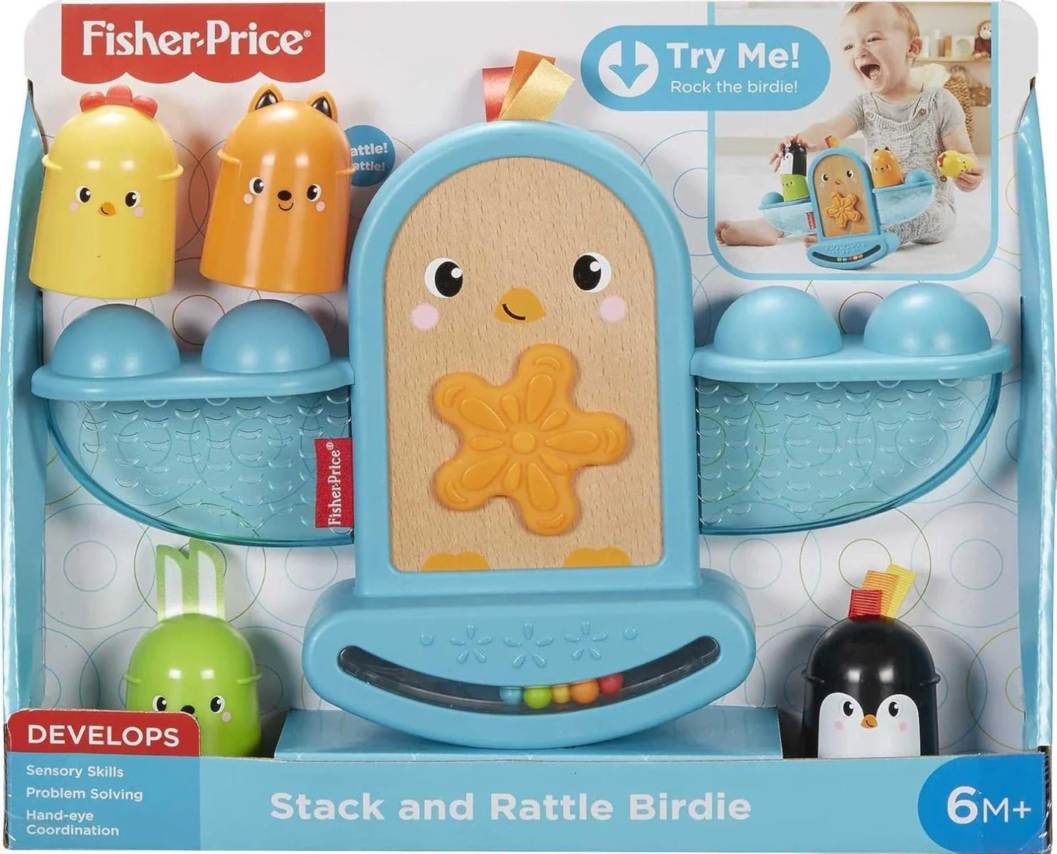 Fisher Price Stack and Rattle Birdie GJW26 - Image 5